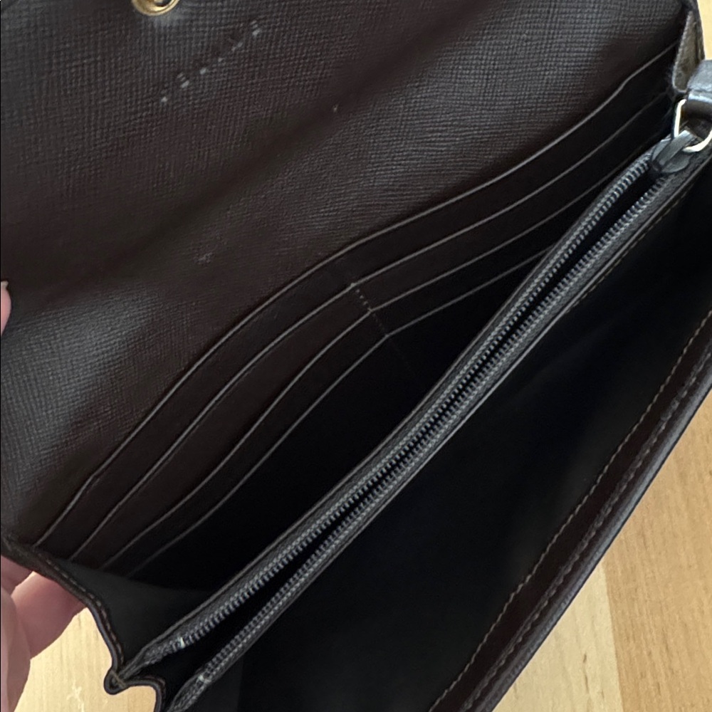 Sale! Celine Triomphe Macadam Wallet in Dark Brown - Picture 4 of 7
